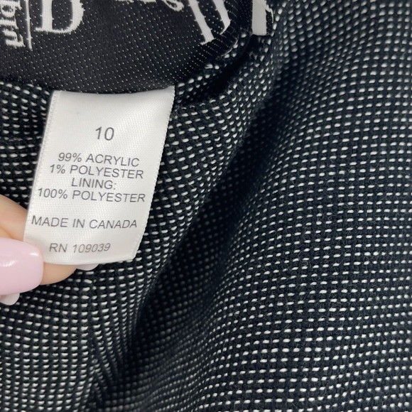 Vintage Simply Russell Midi Skirt Womens Straight Aztec Bohemian Frayed Hem 10 - Picture 8 of 9